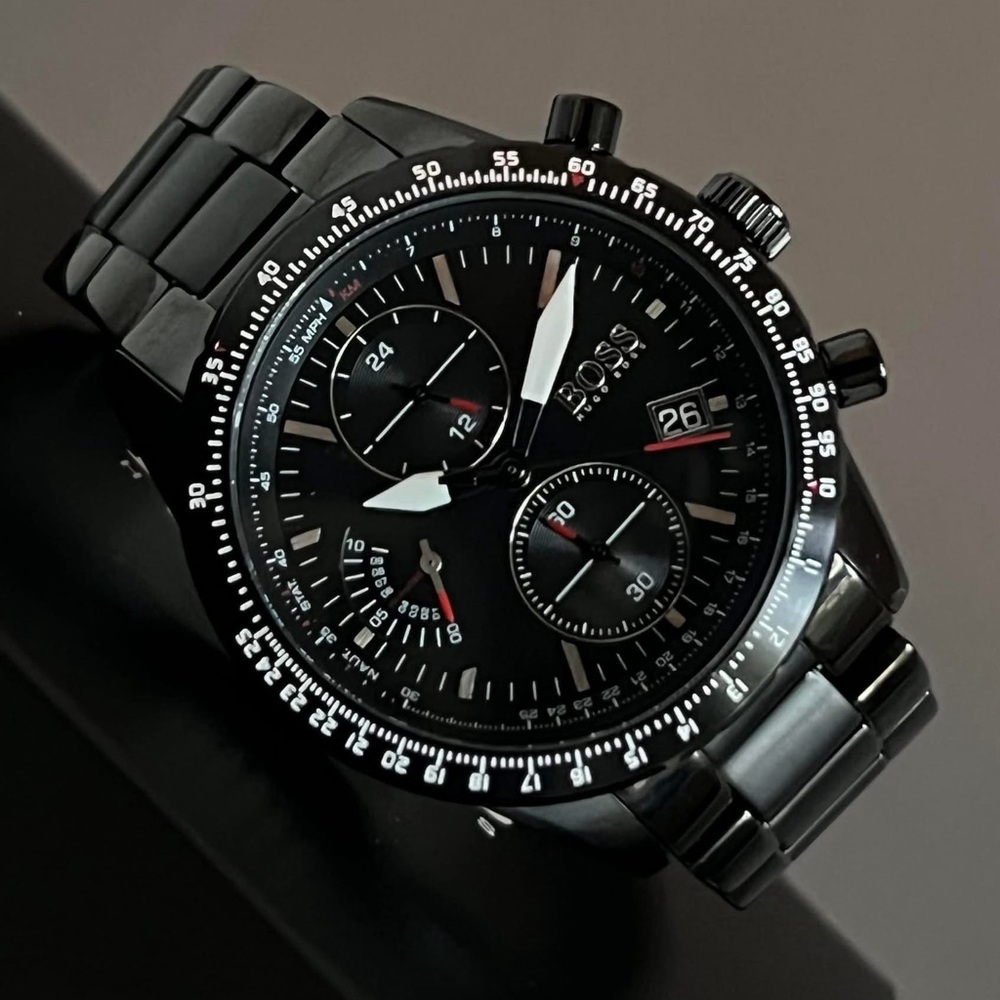 HB1513854- Hugo Boss Men’s Pilot Edition Chrono Quartz Watch